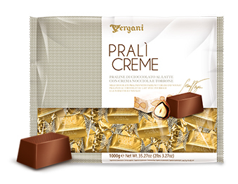 VERGANI Milk Chocolate Pralines 1000g Hazelnut Cream And Nougat