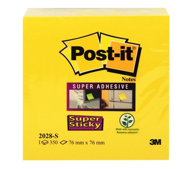 Notes POST-IT 3M x350 – super sticky (76mm x 76mm)