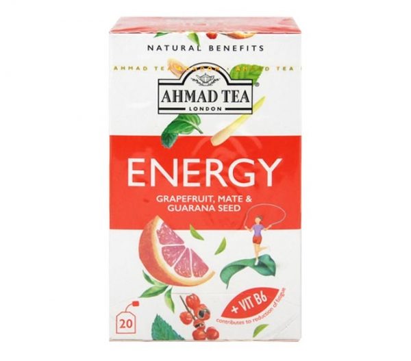 tea AHMAD Natural ENERGY with grapefruit mate & guarana seed (20pcs) 30g