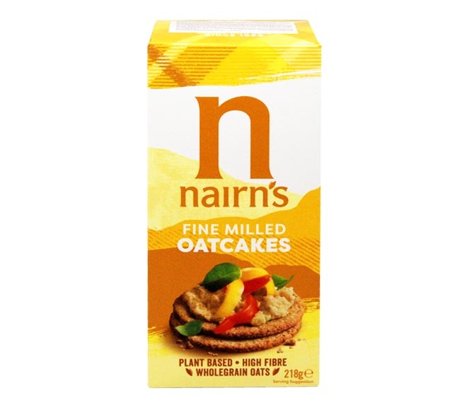 NAIRNS oatcakes fine milled 218g