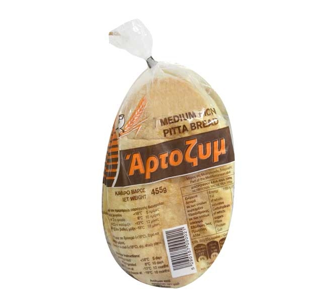 ARTOZYM traditional pitta bread x 7pcs 455g