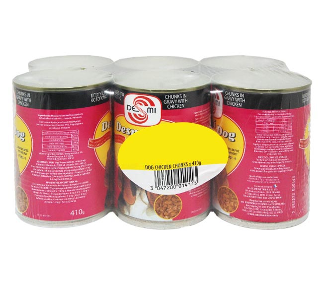 dog DESMI chicken chunks in gravy 6x410g