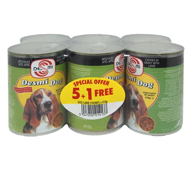 dog DESMI lamb chunks in gravy 410g (5+1 FREE)