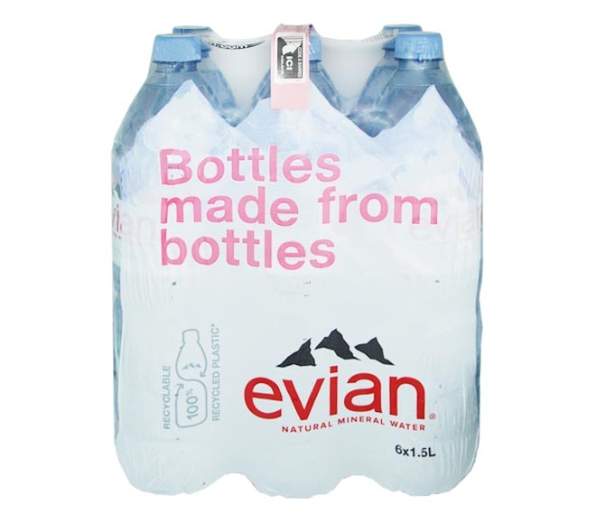 EVIAN mineral water 6×1.5L