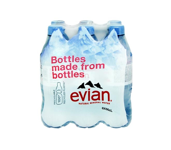 EVIAN mineral water 6×0.5L