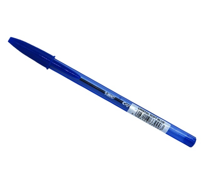 pen BIC CRISTAL ball point soft pen 1.2mm – BLUE – Cheap Basket