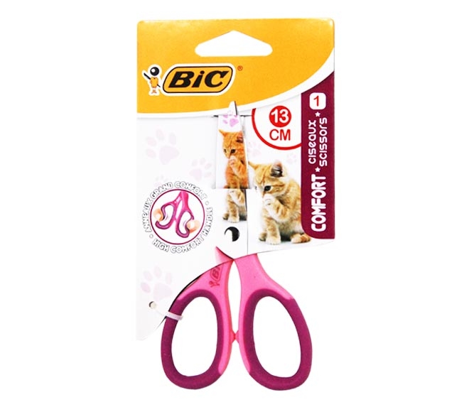scissors BIC 13cm – pink
