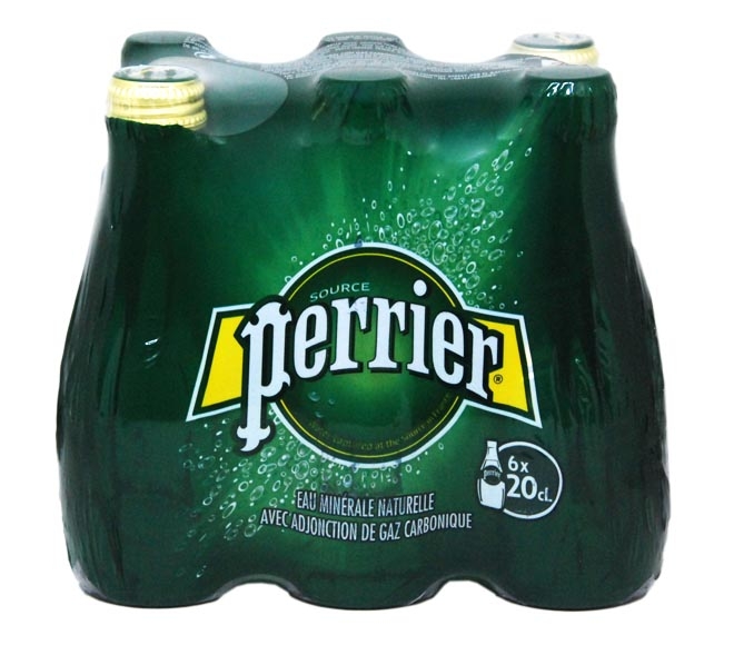 PERRIER sparkling water 6 x 200ml