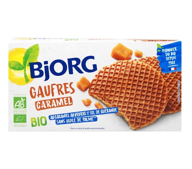 BjORG Bio waffles 6pcs 175g – caramel