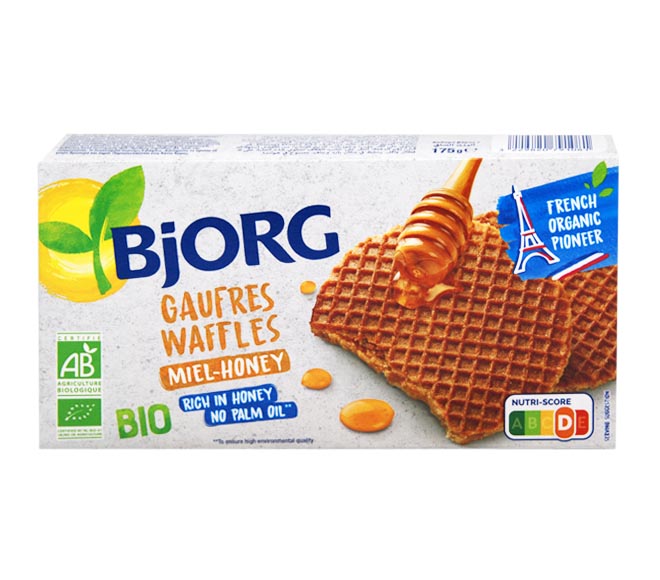BjORG Bio waffles 6pcs 175g – honey