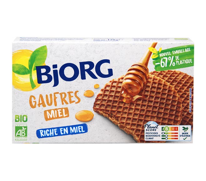 BjORG Bio waffles 6pcs 175g – honey