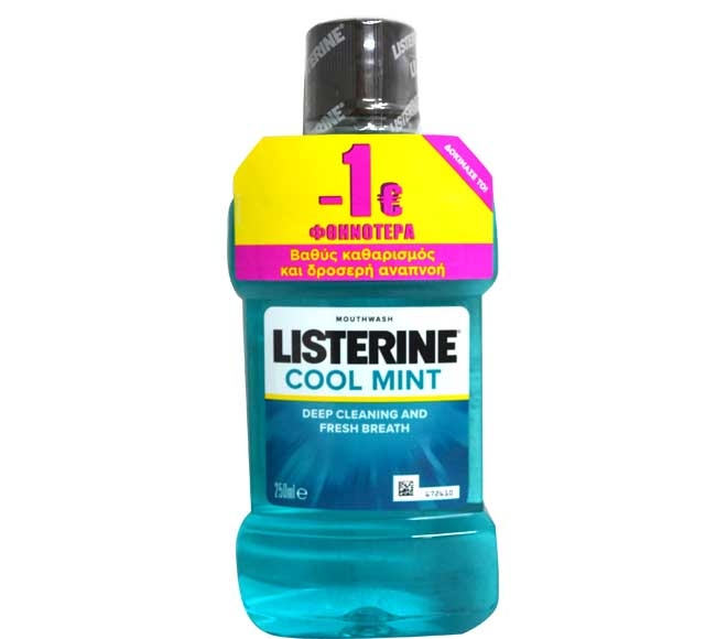 LISTERINE MOUTHWASH deep cleaning 250ml – Cool Mint (€1 LESS)
