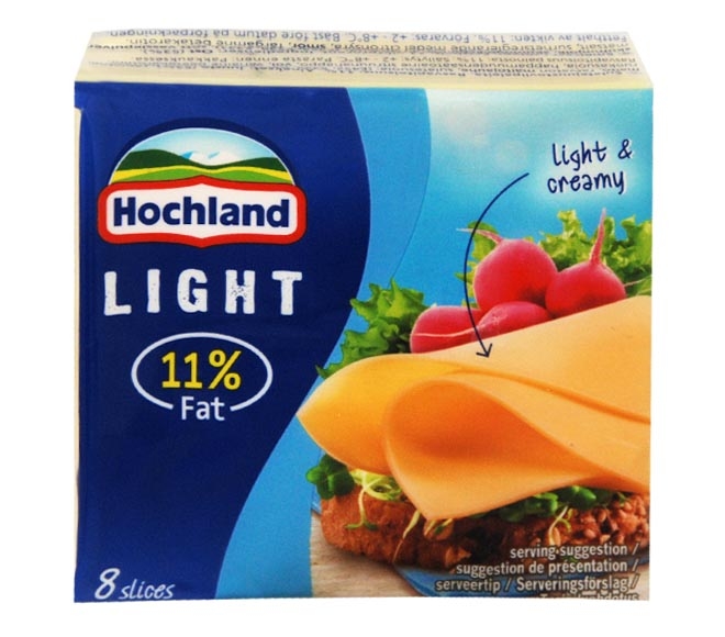 cheese HOCHLAND light & creamy slices (11% fat) 200g