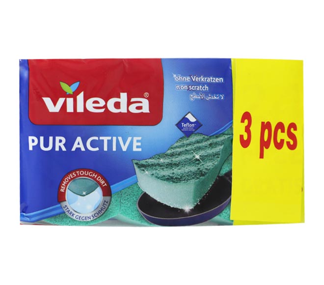 sponges scourer VILEDA Pur Active 3pcs