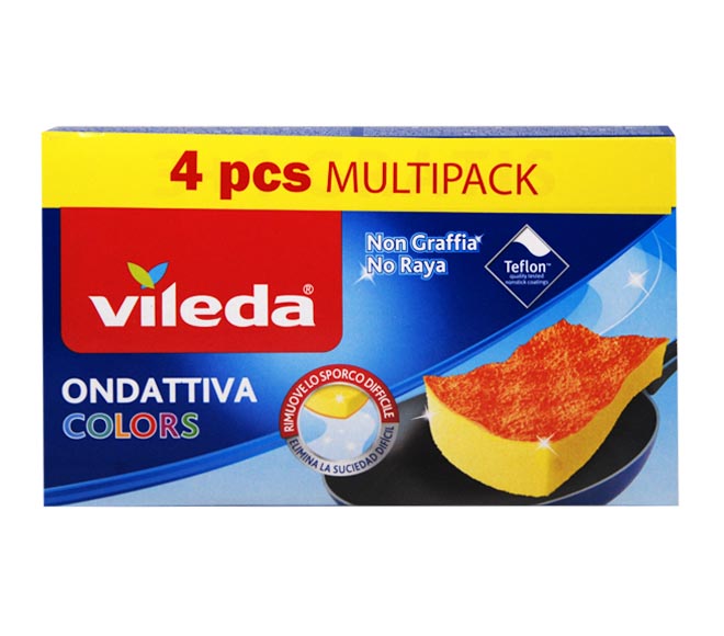 sponges scourer VILEDA Colors 4pcs