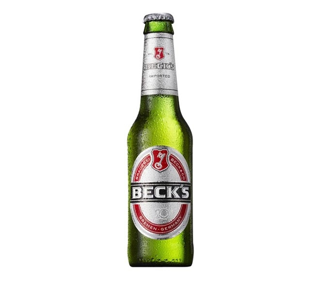 BECKS Pilsner beer bottle 275ml