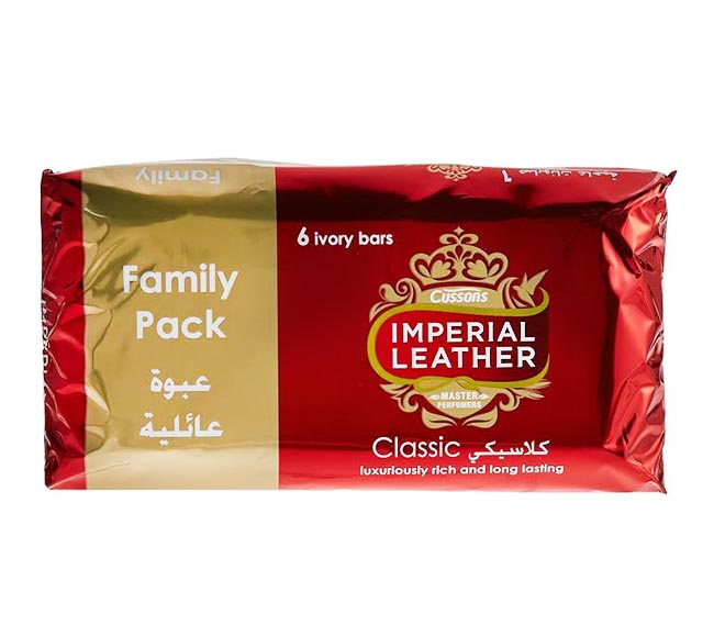 IMPERIAL LEATHER Classic soap bars 6x125g Family Pack