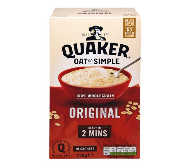 oats QUAKER 270g (10 sachets) – original