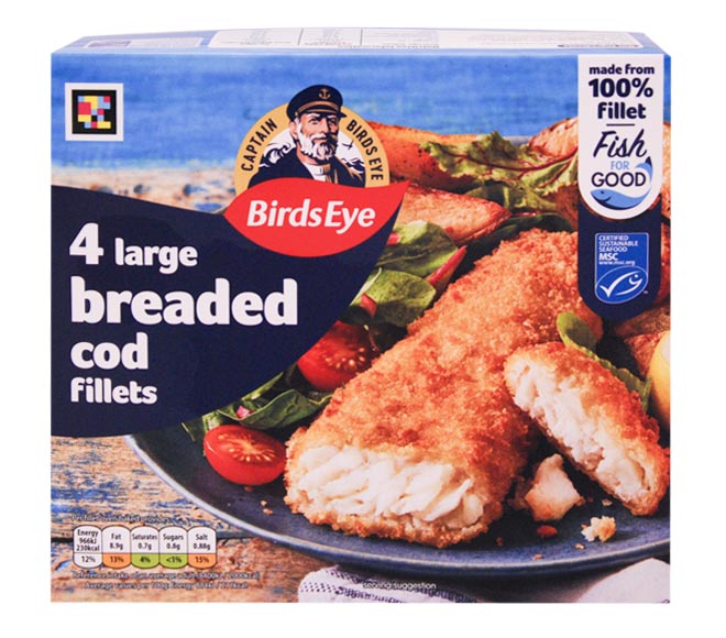BIRDS EYE breaded cod 440g