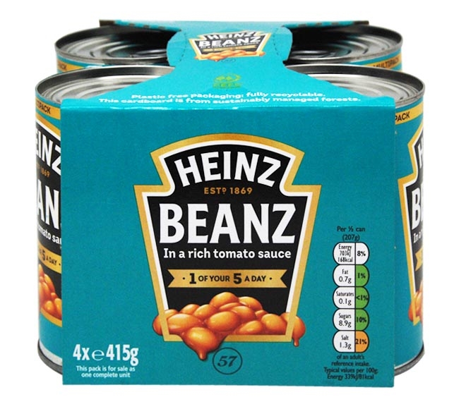 HEINZ beans 4 x 415g