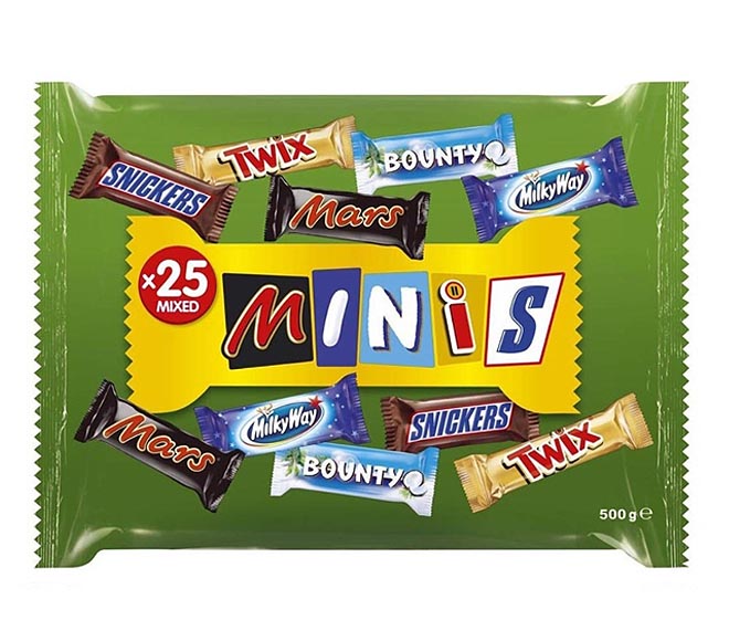 MARS mixed minis chocolates x25pcs 500g