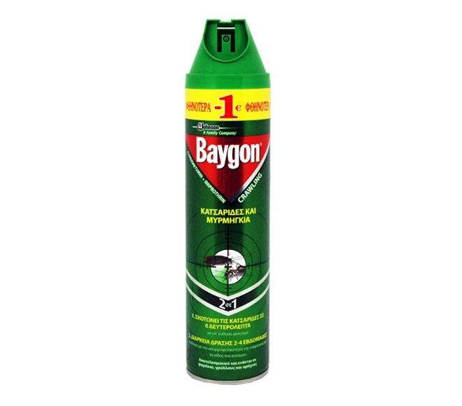 Insecticide BAYGON spray for crawling insects 400ml (€1 LESS)