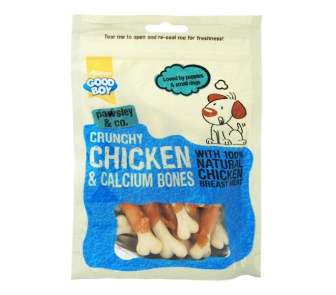 dog GOOD BOY crunchy chicken & calcium bones 100g