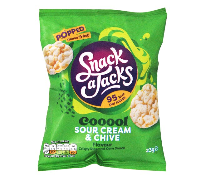 SNACK a JACKS 23g – sour cream & chive flavour