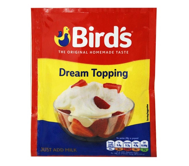 topping cream BIRDS dream topping 36g