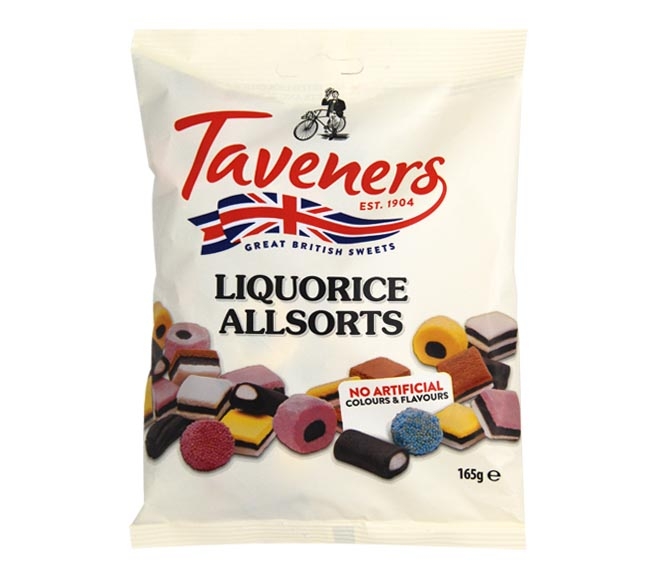 sweets TAVENERS liquorice allsorts 165g