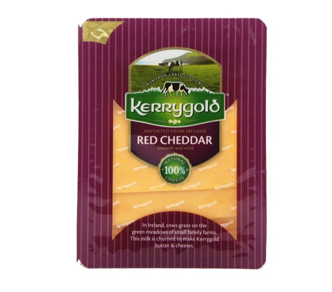 cheese KERRYGOLD cheddar red mild slices 150g