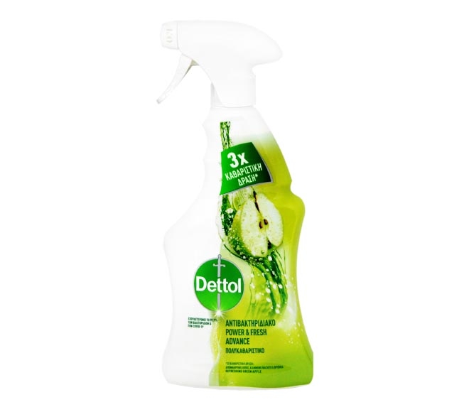 DETTOL Power & Fresh antibacterial spray 500ml – Refreshing Green Apple