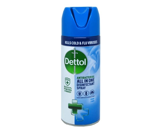 DETTOL All in One disinfectant spray 400ml – Crisp Linen – Cheap Basket