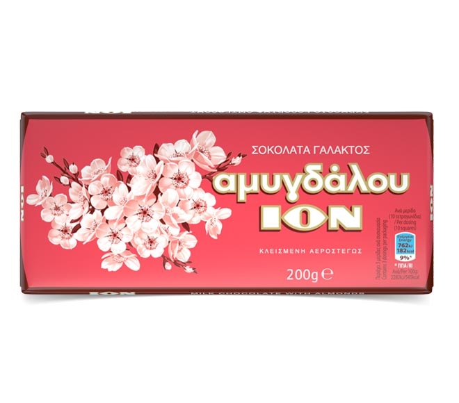 ION milk chocolate 200g – whole almonds