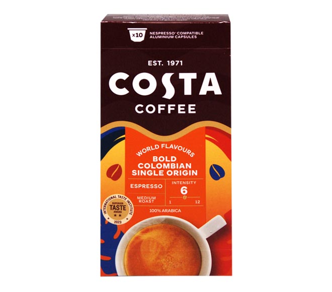 COSTA COFFEE espresso THE COLOMBIAN ROAST 57g – (10 caps – intensity 5)