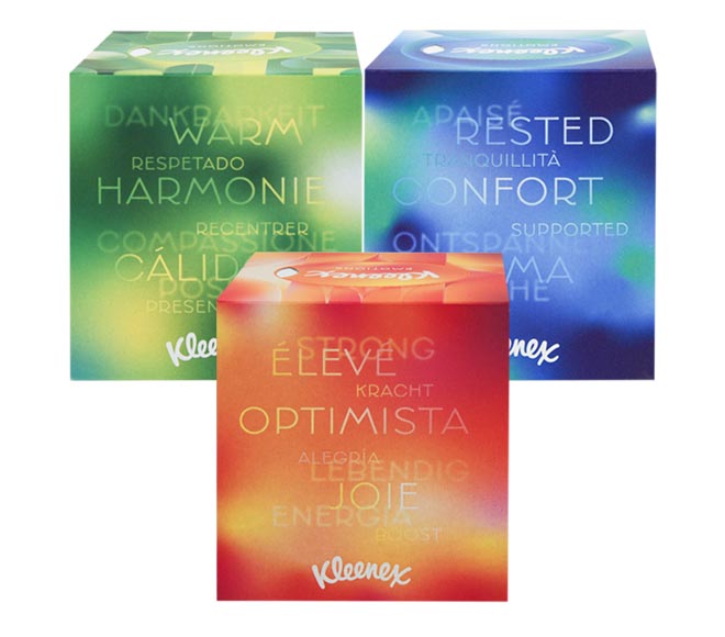 KLEENEX Collection facial tissues cube 48 sheets x 3ply