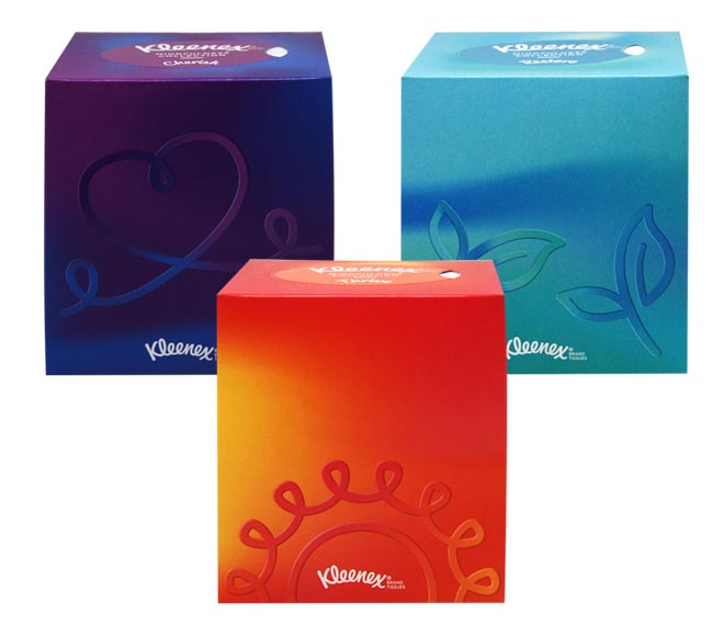 KLEENEX Collection facial tissues cube 48 sheets x 3ply
