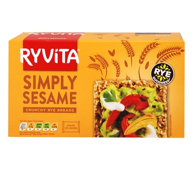 RYVITA simply sesame crunchy rye breads 250g