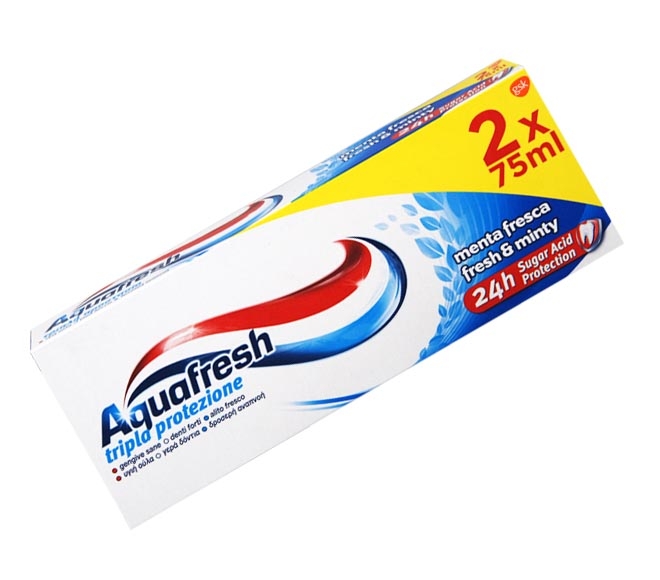 toothpaste AQUAFRESH 2x75ml – Fresh & Minty