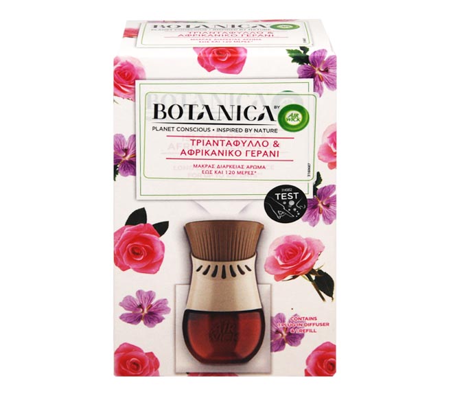 AIR WICK BOTANICA diffuser & refill 19ml – Rose & African Geranium