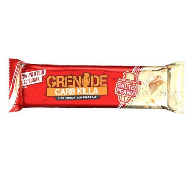 GRENADE bar 60g – White Chocolate Salted Peanut