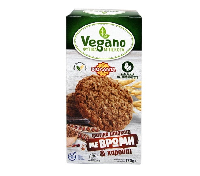 VIOLANTA plant-based cookies oat 170g – carob