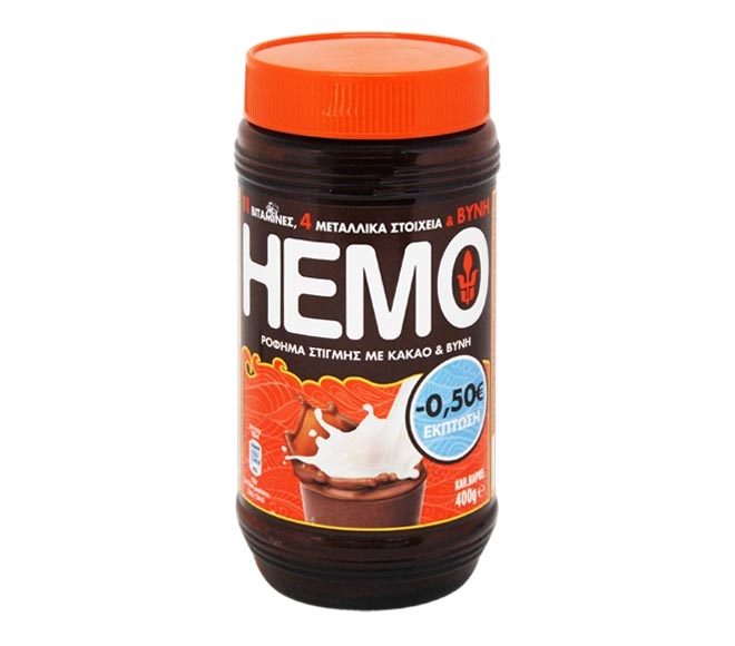 HEMO instant drink with cocoa and malt 400g (€0.50 OFF)