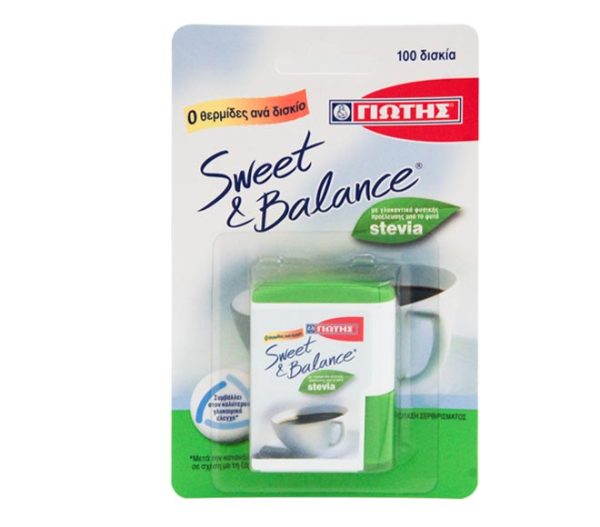 sweetener YIOTIS sweet & balance stevia tablets 100pcs 6.5g