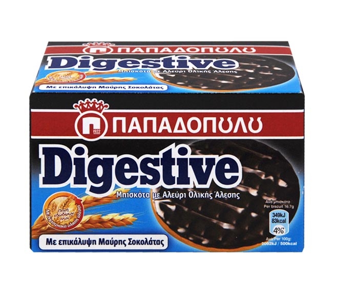 PAPADOPOULOS Digestive with dark chocolate 200g