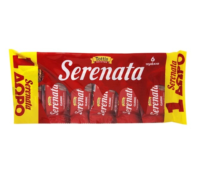 SERENATA wafers with milk chocolate 33g (5+1 FREE)