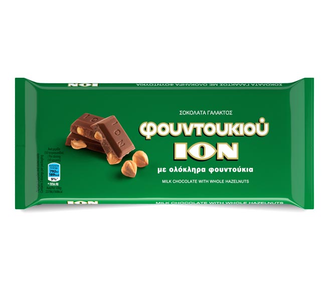 ION milk chocolate 100g – whole hazelnuts
