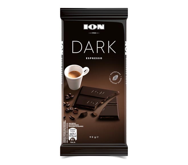 ION dark chocolate 90g – espresso
