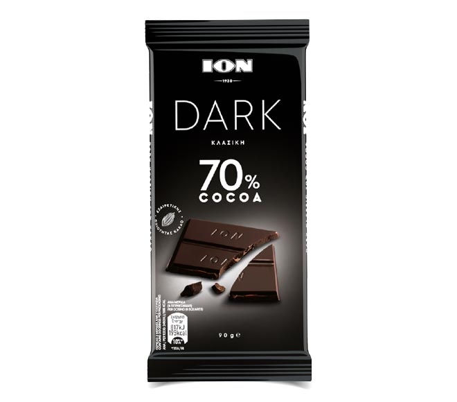 ION dark chocolate 90g – 70% cocoa