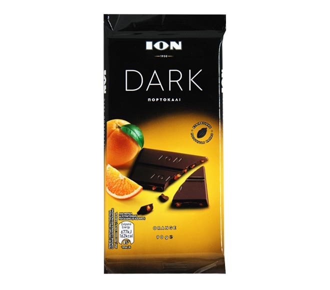 ION dark chocolate 90g – orange